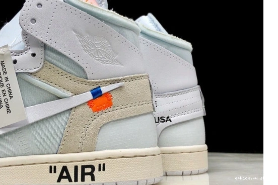 Cheap EP Air 1 High Jordan AQ0818-100 O-W  White Retro 100 AQ0818 0601